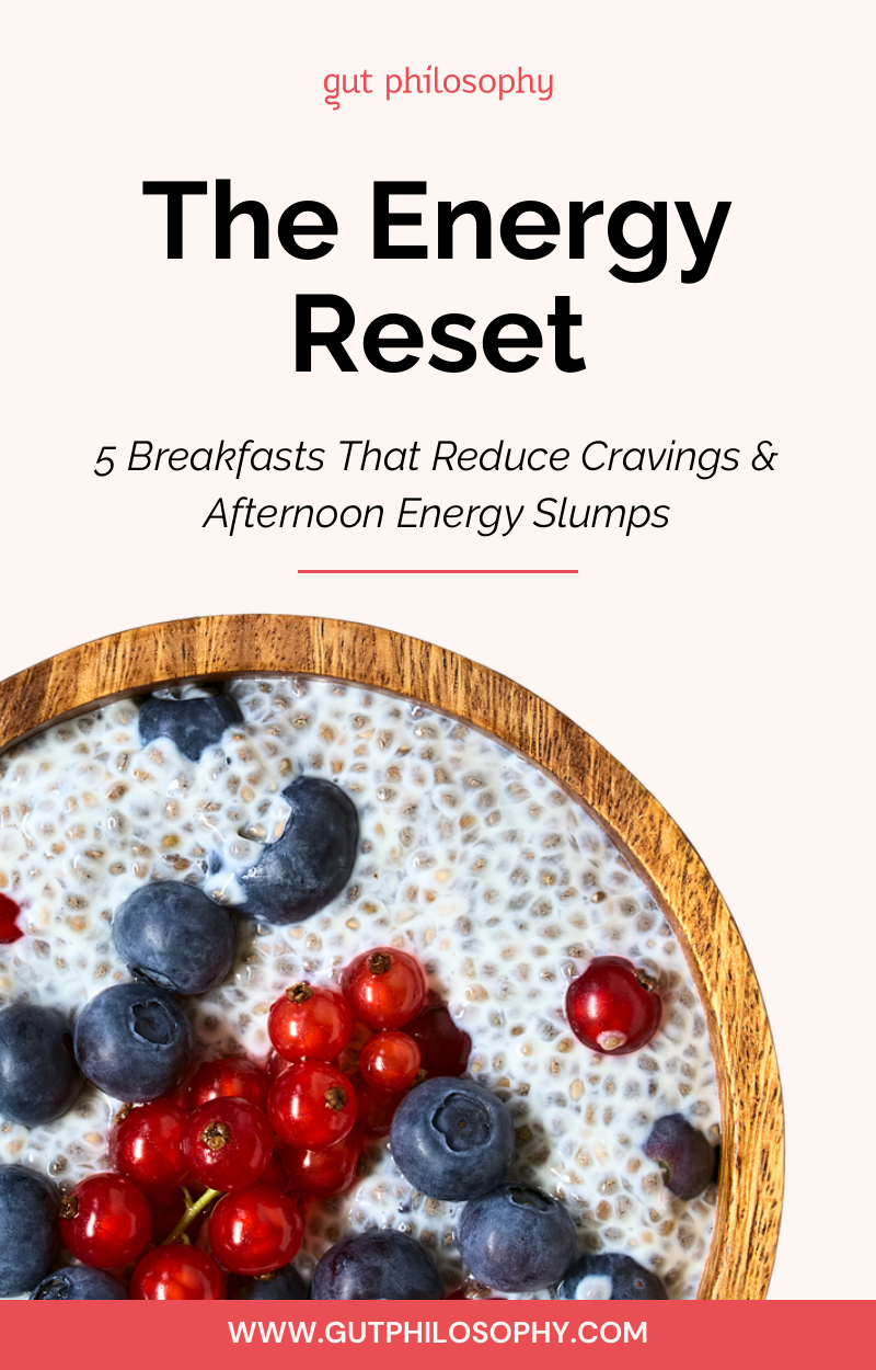 The Energy Reset, five gut-friendly breakfasts by Gut Philosophy
