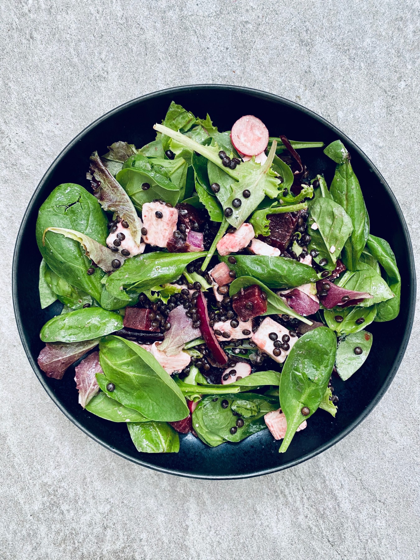 Beluga Lentils & Beetroot Salad
