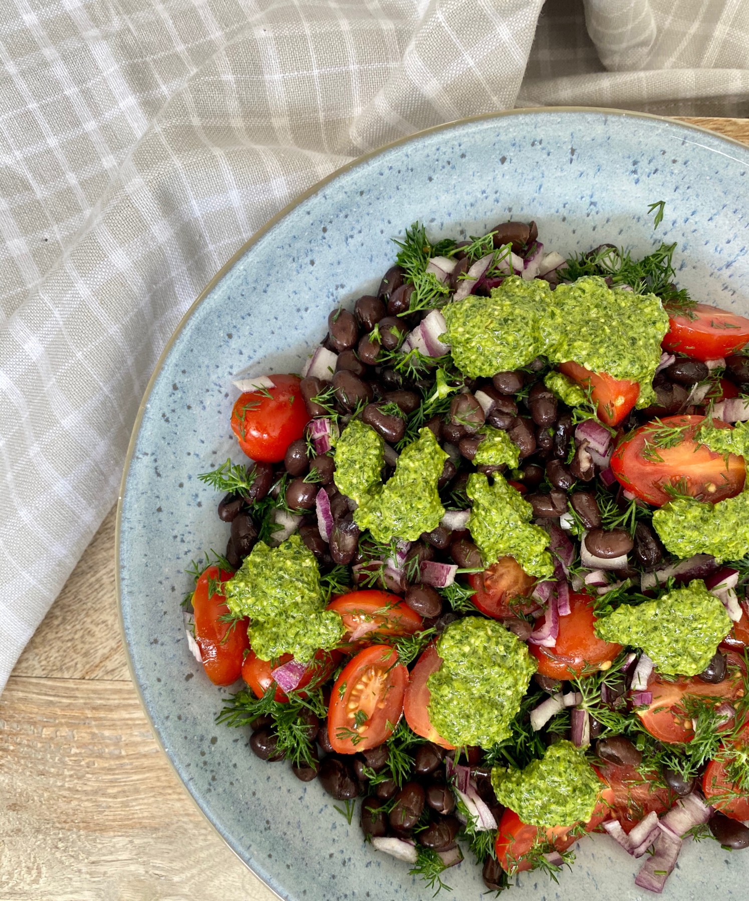 Black Beans & Dill Pesto Salad